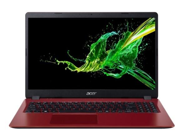 Лаптоп Acer Aspire 3, A315-56-3375, Intel Core i3-1005G1 (up to 3.4 GHz, 4MB), 15.6" FHD (1920x1080) AG, HD Cam, 8GB DDR4 (4GB onboard),  512GB SSD PCIe, Intel UHD, Linux, Red