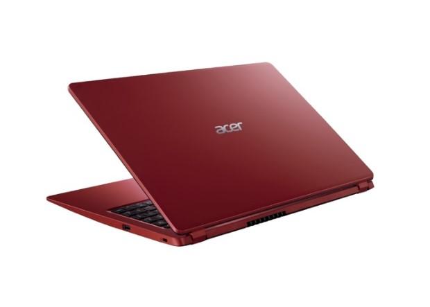 Лаптоп Acer Aspire 3, A315-56-3375, Intel Core i3-1005G1 (up to 3.4 GHz, 4MB), 15.6" FHD (1920x1080) AG, HD Cam, 8GB DDR4 (4GB onboard),  512GB SSD PCIe, Intel UHD, Linux, Red