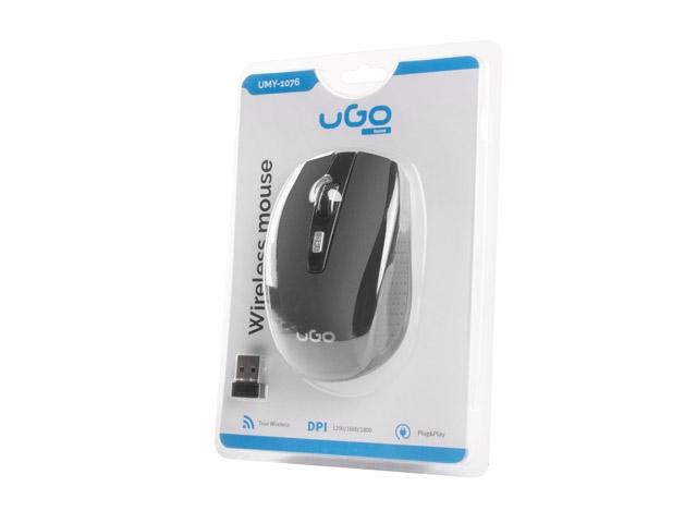Мишка uGo Mouse MY-03 wireless optical 1800DPI, Black