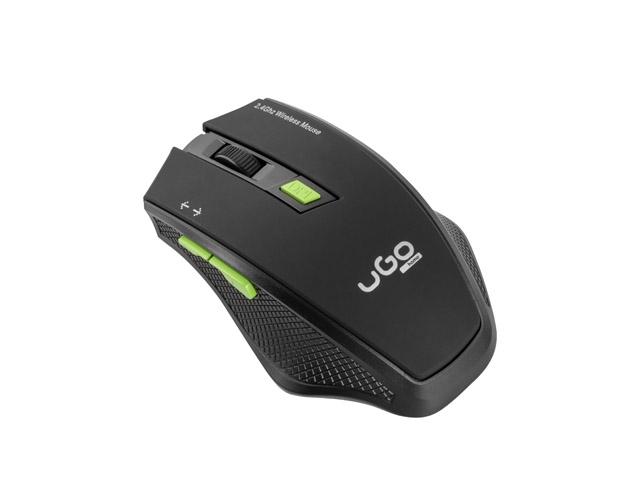 Мишка uGo Mouse MY-04 wireless optical 1800DPI, Black