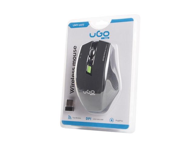 Мишка uGo Mouse MY-04 wireless optical 1800DPI, Black