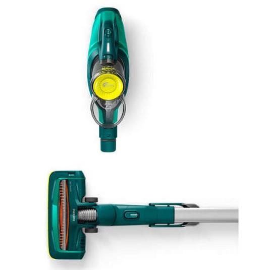 Прахосмукачка Philips SpeedPro FC6725/01, безжична, до 40 мин. работа, миещ се филтър, въздушен поток до 800 л/мин., зелена