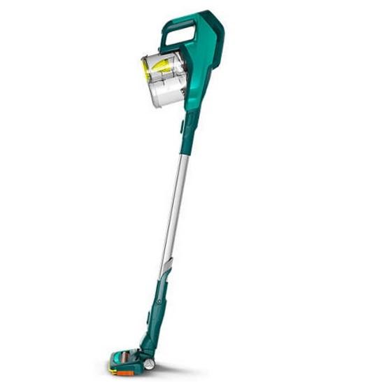 Прахосмукачка Philips SpeedPro FC6725/01, безжична, до 40 мин. работа, миещ се филтър, въздушен поток до 800 л/мин., зелена
