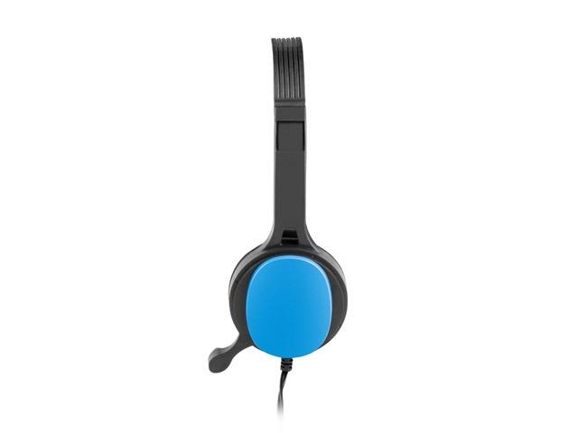 Слушалки uGo USL-1222, микрофон, 3.5 mm jack, Сини