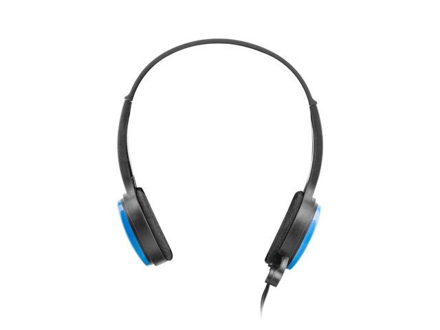Слушалки uGo USL-1222, микрофон, 3.5 mm jack, Сини