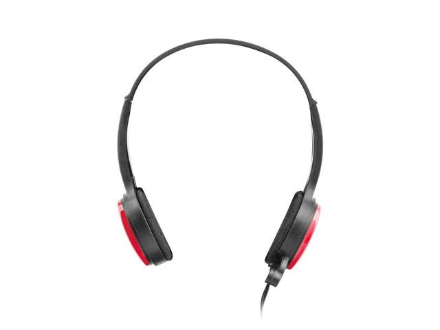Слушалки uGo USL-1222, микрофон, 3.5 mm jack, Червени