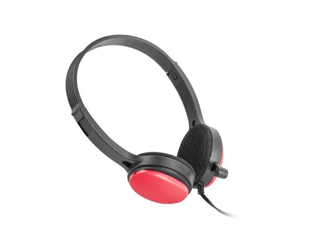 Слушалки uGo USL-1222, микрофон, 3.5 mm jack, Червени