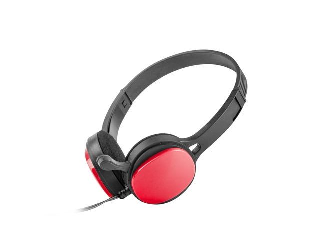 Слушалки uGo USL-1222, микрофон, 3.5 mm jack, Червени