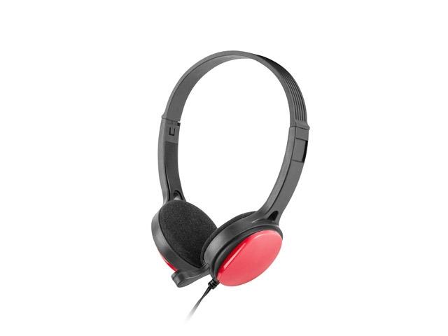 Слушалки uGo USL-1222, микрофон, 3.5 mm jack, Червени