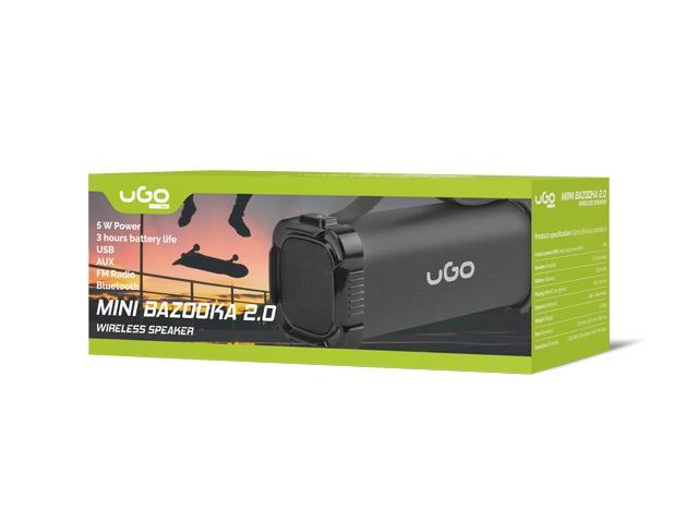 Тонколона uGo Bluetooth Speaker Mini Bazooka 2.0 5W RMS