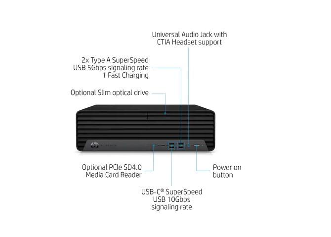 Мини компютър HP EliteDesk 800 G6 SFF Intel Core i7-10700, 32GB DDR4, 512GB SSD, 2x USB 3.1, Windows 11 Pro 
