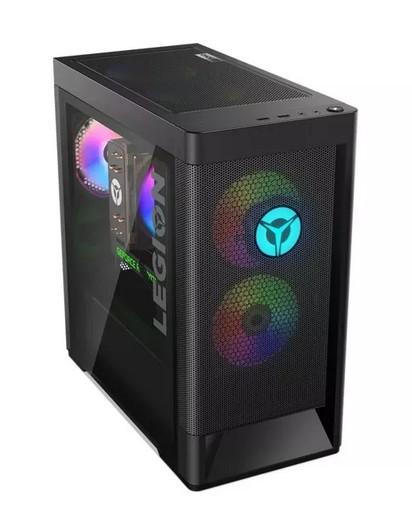 Настолен компютър Lenovo Legion T5 , AMD Ryzen 9 5900X 3.7/4.8GHz, NVIDIA GeForce RTX 3060 Ti 8GB, 16GB DDR4, 512GB SSD M.2, 4x USB 3.2 Gen 1, FreeDOS