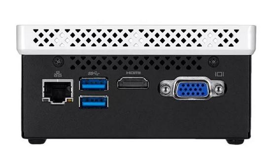 Mini компютър Barebone Gigabyte GB-BLCE-4000C, Intel Celeron N4000 1.1/2.6 GHz, 2x SODIMM DDR4, 1x SATA, LAN, HDMI, VGA
