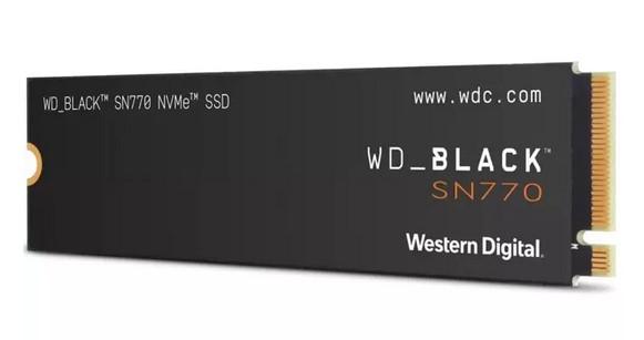 Western Digital Black SSD SN770 NVMe 250GB PCIe Gen4 16GT/s M.2 2280 WDS250G3X0E