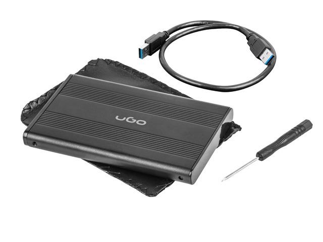Кутия за твърд диск uGo External enclosure MARAPI S130 SATA 2.5" USB 3.0 Aluminium Black