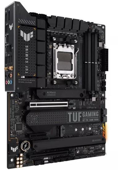 Дънна платка Asus TUF Gaming X670E Plus WIFI, X670E, AM5, DDR5, PCI-E 5.0 (DP&HDMI), 4x M.2, 4x SATA 6Gb/s, 1x USB 3.2 Gen2x2 Type-C, Wi-Fi 6E, Bluetooth 5.2, ATX