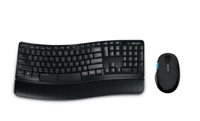 Комплект клавиатура и мишка Microsoft Sculpt Comfort Desktop, безжични, черни