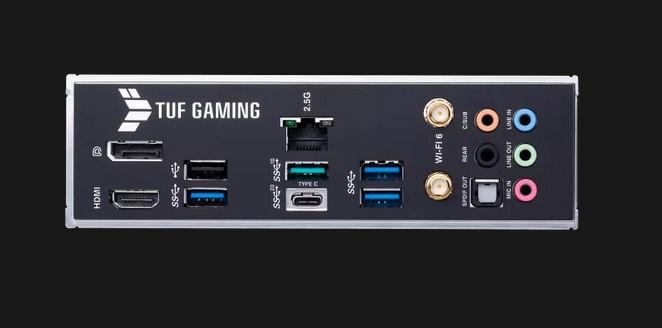 Дънна платка Asus TUF Gaming B660-Plus WIFI D4, B660, LGA 1700, 4 x DDR4, PCI-E 5.0, (DP / HDMI), 4x SATA 6Gb/s, 3x M.2, 1x USB 3.2 Gen 2x2 Type-C, AURA Sync, ATX