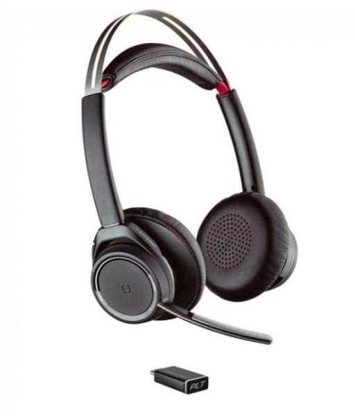 Слушалка Poly Voyager Focus UC BT600-C WWW (211710-101), активно шумопотискане, Bluetooth, USB-C, Черна 