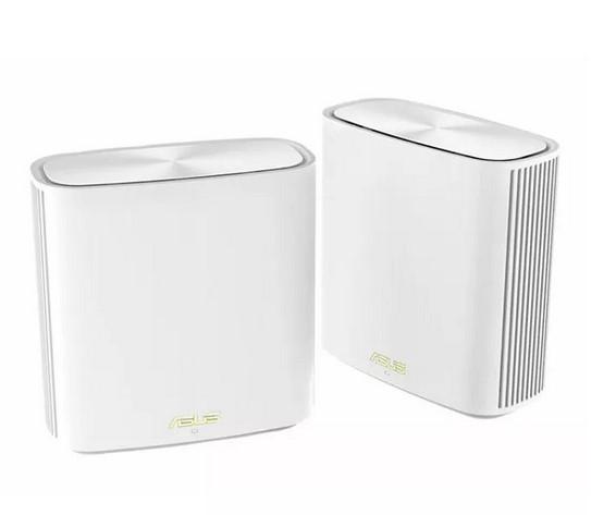 Мрежови комплект Asus ZenWiFi XD6 Dual-Band AiMesh WiFi 6 System (2 pack), 5400Mbs, 2.4GHz (574 Mbps)/ 5.0 GHz (4804 Mbps), 3x LAN 10/100/1000, 1x WAN 10/100/1000, 6 вътрешни антени
