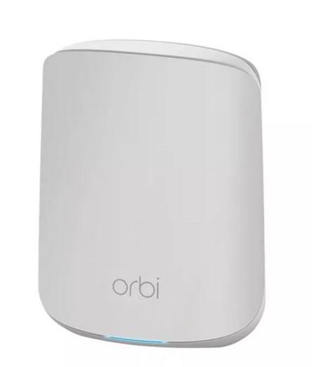 Рутер Netgear Orbi RBR350 Dual-Band Mesh WiFi6 AX1800, 1800Mbps, 2.4GHz (600Mbps), 5GHz (1200Mbps), Wi-Fi AX, 3x 10/100/1000Mbps LAN, 1x 10/100/1000Mbps WAN, 2 вътрешни антени
