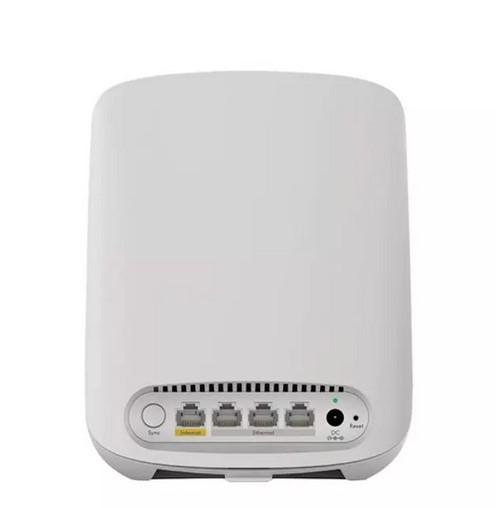Рутер Netgear Orbi RBR350 Dual-Band Mesh WiFi6 AX1800, 1800Mbps, 2.4GHz (600Mbps), 5GHz (1200Mbps), Wi-Fi AX, 3x 10/100/1000Mbps LAN, 1x 10/100/1000Mbps WAN, 2 вътрешни антени
