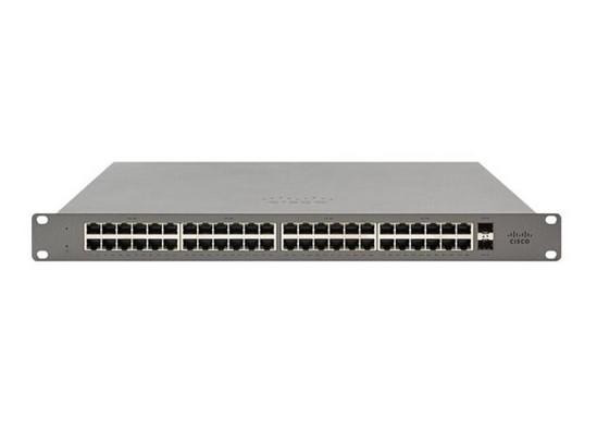 Суич Cisco Meraki Go GS110-48P, 1000Mbps, 50 порта, 48 x 1000Base-T RJ-45, 2 x 1000Base-X SFP uplink