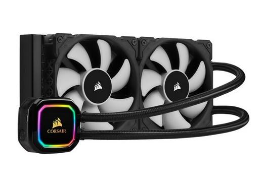 Охладител за процесор CORSAIR iCUE H100i RGB PRO XT Liquid CPU Cooler 240mm Radiator Dual 140mm PWM Fans CW-9060043-WW
