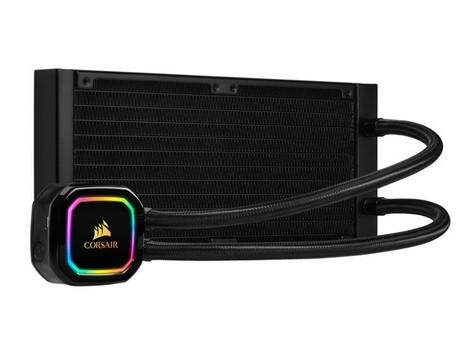 Охладител за процесор CORSAIR iCUE H100i RGB PRO XT Liquid CPU Cooler 240mm Radiator Dual 140mm PWM Fans CW-9060043-WW