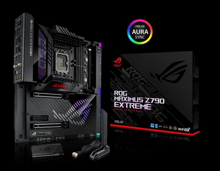 Дънна платка Asus ROG MAXIMUS Z790 EXTREME, Z790, LGA1700, 4xDIMM DDR5, PCI-E 5.0 (HDMI), 6x SATA 6Gb/s, 5x M.2, 3x USB Type-C, E-ATX