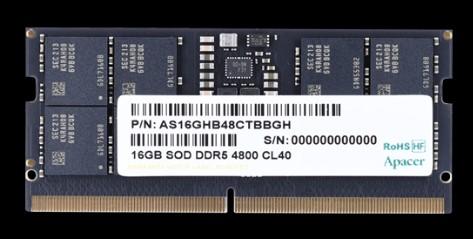 Памет Apacer 16GB DDR5 4800MHz, SODIMM, CL40, 1.1V