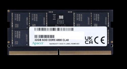 Памет Apacer 32GB DDR5 4800Mhz, SODIMM, CL40, 1.1V