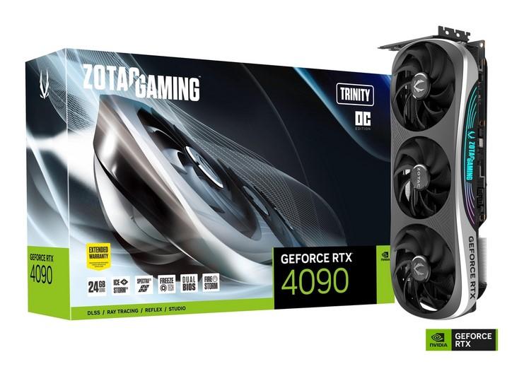 Видео карта ZOTAC GAMING GeForce RTX 4090 Trinity OC 24GB GDDR6X 384-bit, 1xHDMI, 3xDP