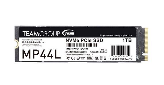 Team Group MP44L SSD, M.2 2280 NVMe 1TB PCI-e 4.0 x4