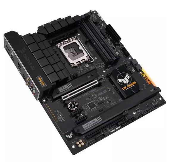 Дънна платка ASUS TUF Gaming B760-Plus WIFI D4, B760, LGA1700, 4xDDR4, PCI-E 5.0, (DP&HDMI), 4x SATA 6Gb/s, 3x M.2, 1x USB 3.2 Gen 2x2 Type-C, Wi-Fi 6, Bluetooth v5.2, ATX