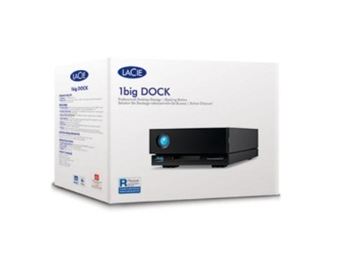 Външен диск LACIE 1big Dock 8TB, 8.9cm 3.5" (8.89 cm), for MAC PC Gray, Няма кабел за данни, USB 3.1/USB Type-C, STHS8000800