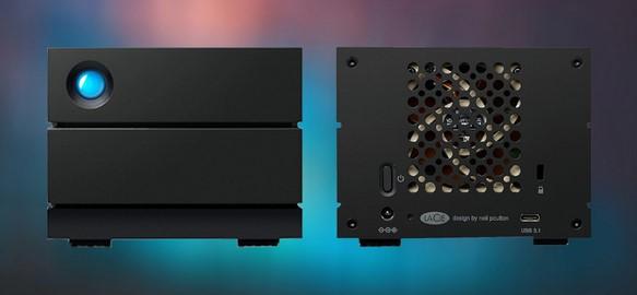 LACIE 2 x 4TB RAID, 8TB 3.5inch hot swappable IronWolf Pro drives 7.2rpm, Няма кабел за данни, USB-C, STHJ8000800
