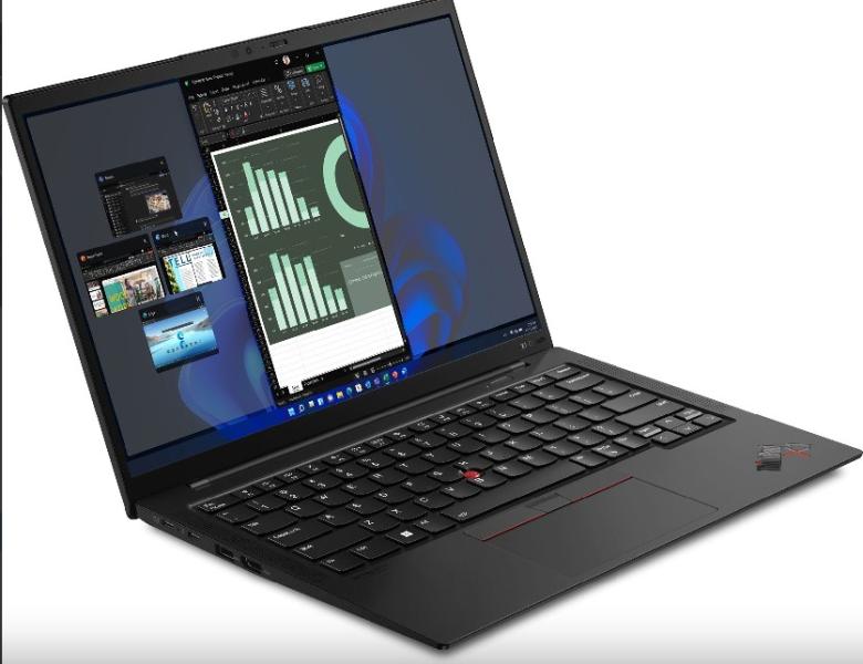 Лаптоп LENOVO ThinkPad X1 C10, (12-ядрен) Intel Core i7-1260P (2.1 - 4.7 GHz, 18 MB cache), 14.0" (35.56 cm) WQUXGA, 32GB DDR5, 1TB SSD M.2, Intel Iris Xe, Wi-Fi 6E +BT FPR, Win 11 Pro