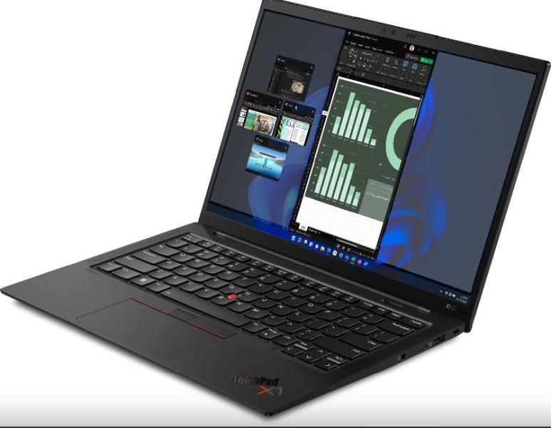 Лаптоп LENOVO ThinkPad X1 C10, (12-ядрен) Intel Core i7-1260P (2.1 - 4.7 GHz, 18 MB cache), 14.0" (35.56 cm) WQUXGA, 32GB DDR5, 1TB SSD M.2, Intel Iris Xe, Wi-Fi 6E +BT FPR, Win 11 Pro