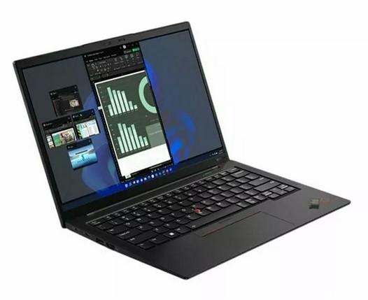 Лаптоп Lenovo ThinkPad X1 Carbon Gen 10, (10-ядрен) Alder Lake Intel Core i5-1235U 1.3/4.4 GHz, 14" (35.56 cm) WUXGA Low Power IPS Anti-glare Display, (HDMI), 16GB DDR5, 512GB SSD M.2, Wi-Fi 6E +, 2x Thunderbolt 4, Windows 11 Pro