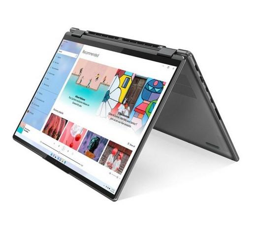 Лаптоп Lenovo Yoga 7 14ARB7, (8-ядрен) AMD Ryzen 7 6800U 2.7/4.7GHz, 14" (35.56 cm) 2.8K OLED 400nits Glossy 90Hz Touchscreen Display, (HDMI), 32GB DDR5, 1TB SSD, 2x Thunderbolt 4, Windows 11 Home