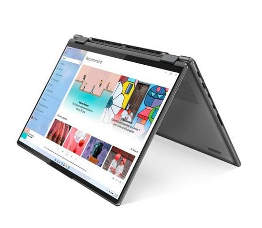 Лаптоп Lenovo Yoga 7 14IAL7, (12-ядрен) Alder Lake Intel Core i5-1240P 1.7/4.4 GHz, 14" (35.56 cm) 2.2K IPS 100% sRGB Touchscreen Display, (HDMI), 16GB DDR5, 512GB SSD, 2x Thunderbolt 4, Windows 11 Home