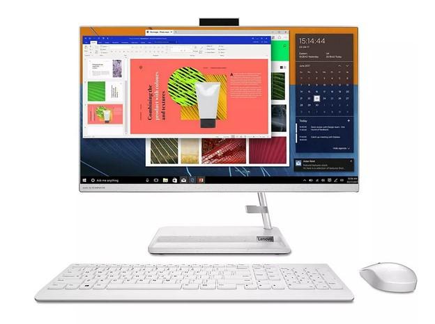 Настолен компютър All in One Lenovo IdeaCentre AIO 3 24ALC6, (6-ядрен) AMD Ryzen 5 5500U 2.1/4.0GHz, 23.8" (60.45 cm) Full HD IPS Display, 8GB DDR4, 512GB SSD, 2x USB 3.2 Gen 1, Free DOS