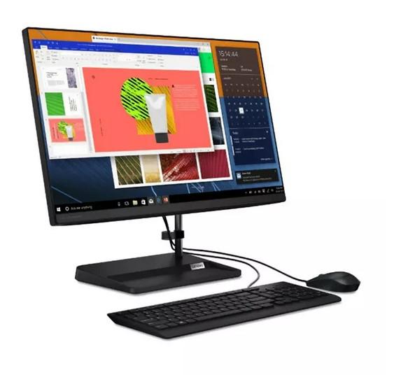 Настолен компютър All in One Lenovo IdeaCentre AIO 3, (4-ядрен) Tiger Lake Intel Core i5-1135G7 2.4/4.2 GHz, 23.8" (60.45 cm) Full HD IPS 250nits Display, 8GB DDR4, 256GB SSD, 2x USB 3.2 Gen 2, Free DOS