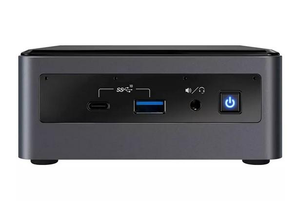 Настолен компютър Barebone INTEL NUC 10i5FNHN, (4-ядрен) Comet Lake Intel Core i5-10210U 1.6/4.2 GHz, 2x SO-DIMM 260-pin, 1x 2.5", 1x M.2 Card - 2242/2280, LAN, Wi-Fi, Bluetooth
