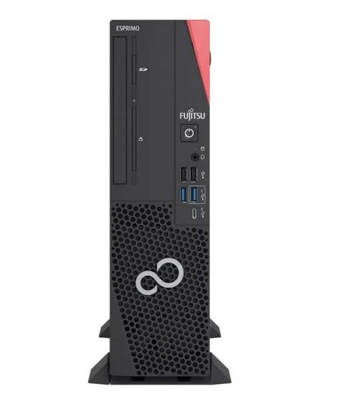 Настолен компютър Fujitsu ESPRIMO D7011, (8-ядрен) Rocket Lake Intel Core i7-11700 2.5/4.9 GHz, 16GB DDR4, 512GB SSD, 1x USB 3.2 Gen 2x2 Type-C, Windows 10 Pro