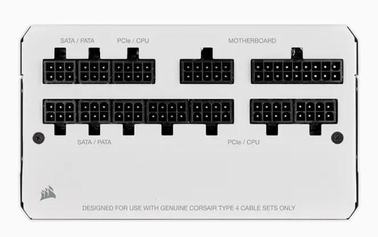 Захранване CORSAIR RM Series RM750 750 Watt 80 PLUS GOLD Fully Modular, White, CP-9020231-EU