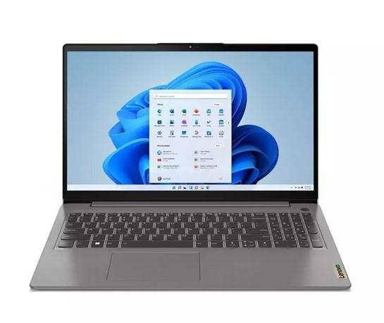 Лаптоп Lenovo IdeaPad 3 15IAU7, (6-ядрен) Alder Lake Intel Core i3-1215U 3.3/4.4 GHz, 15.6" (39.62 cm) Full HD IPS 300nits Anti-glare Display, (HDMI), 8GB DDR4, 512GB SSD, 1x USB-C 3.2 Gen 1, Arctic Grey, Free DOS, 82RK007NBM