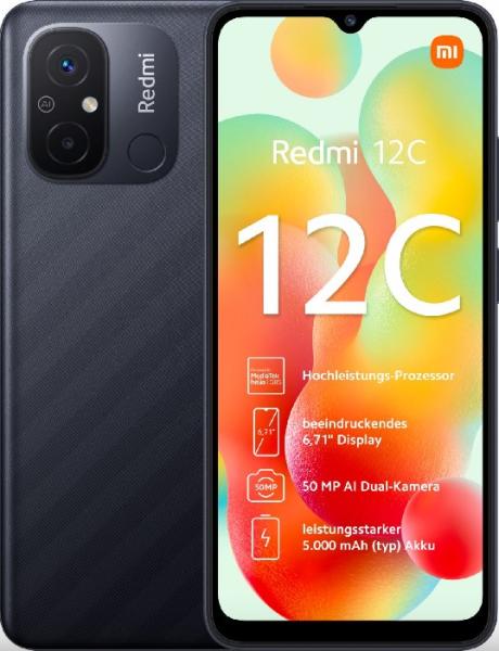 Мобилен телефон Xiaomi Redmi 12C, 6.7" (17.02 cm), 3+32GB, Gray, MZB0DL5EU