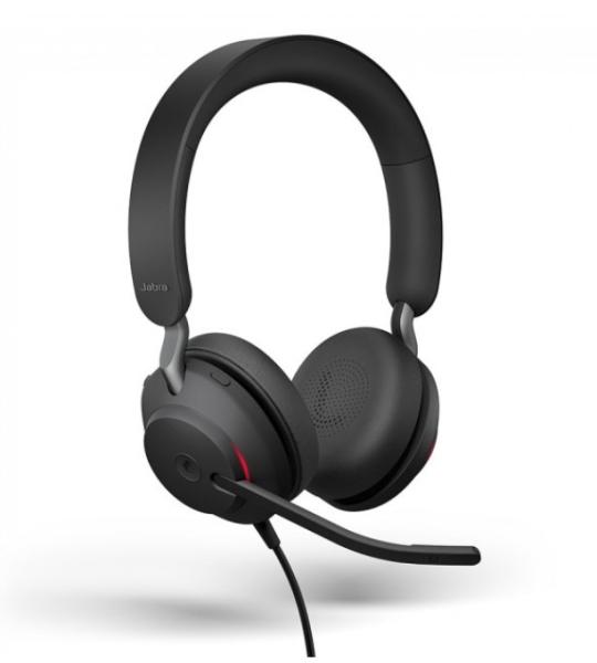 Слушалки Jabra EVOLVE2 40 стерео, MS, USB-A, 24089-999-999